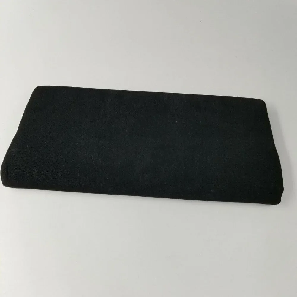 Vintage 80s Womens Pocketbook Black Clutch Black Coin Purse Set Formal